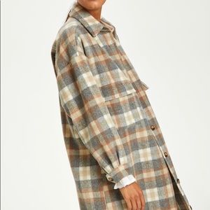 Cream Brand ✨ Plaid Shacket